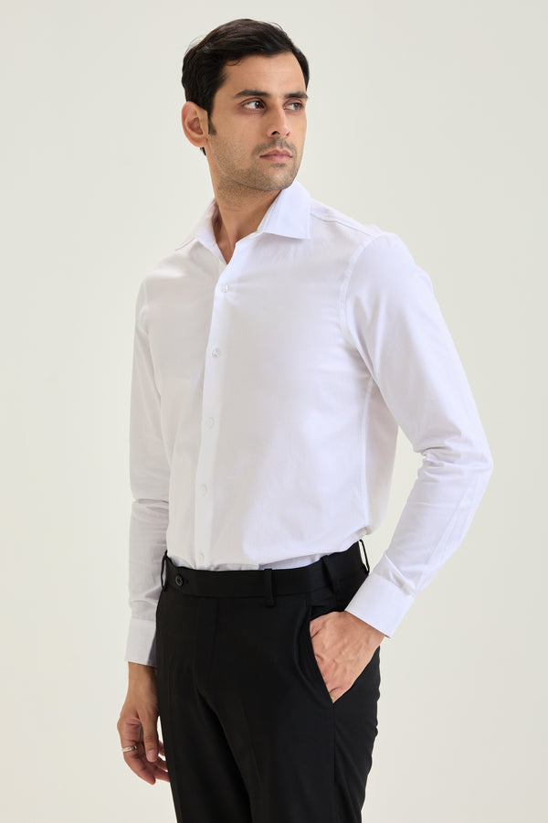 White Signature Twill Shirt