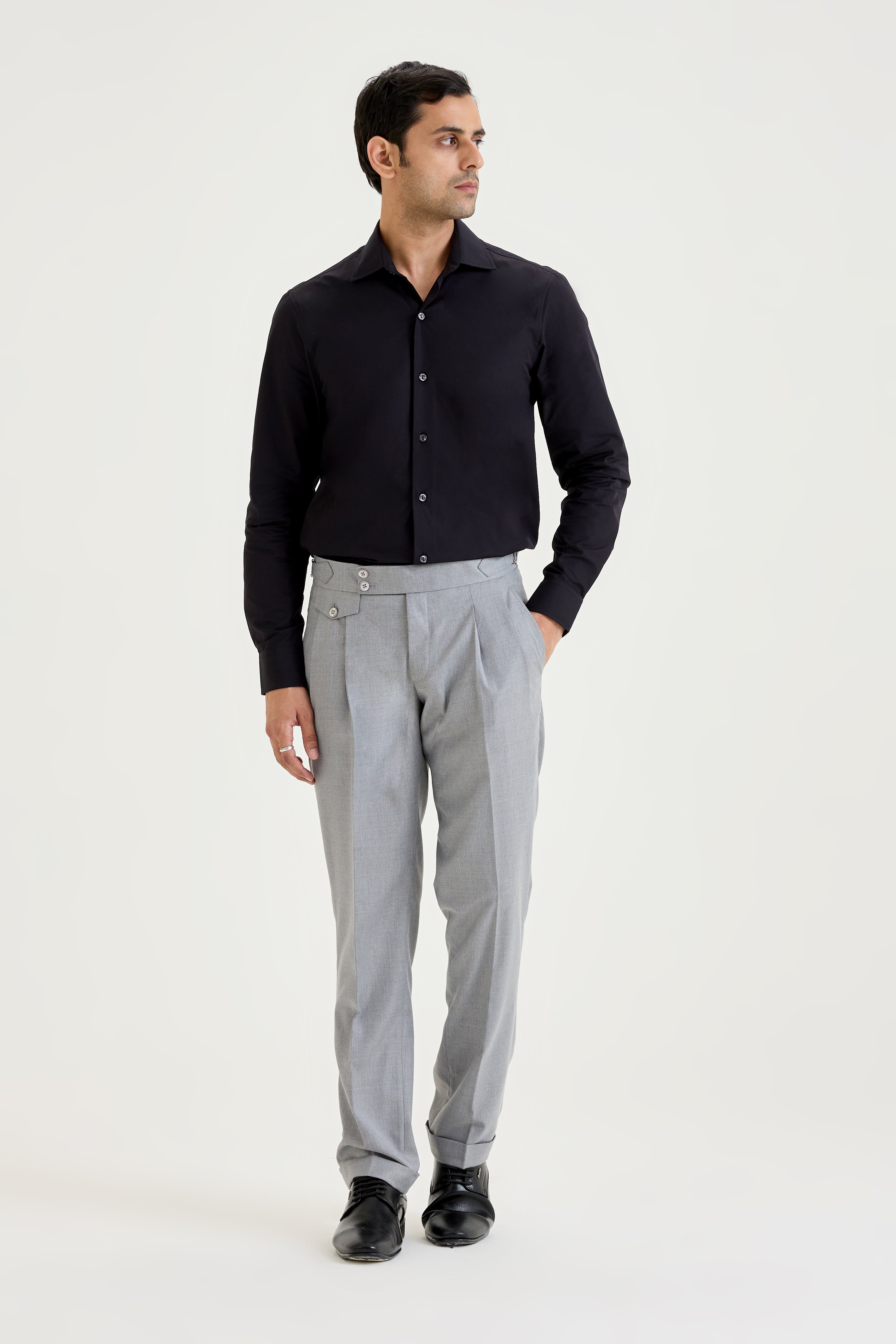 Black Poplin Shirt