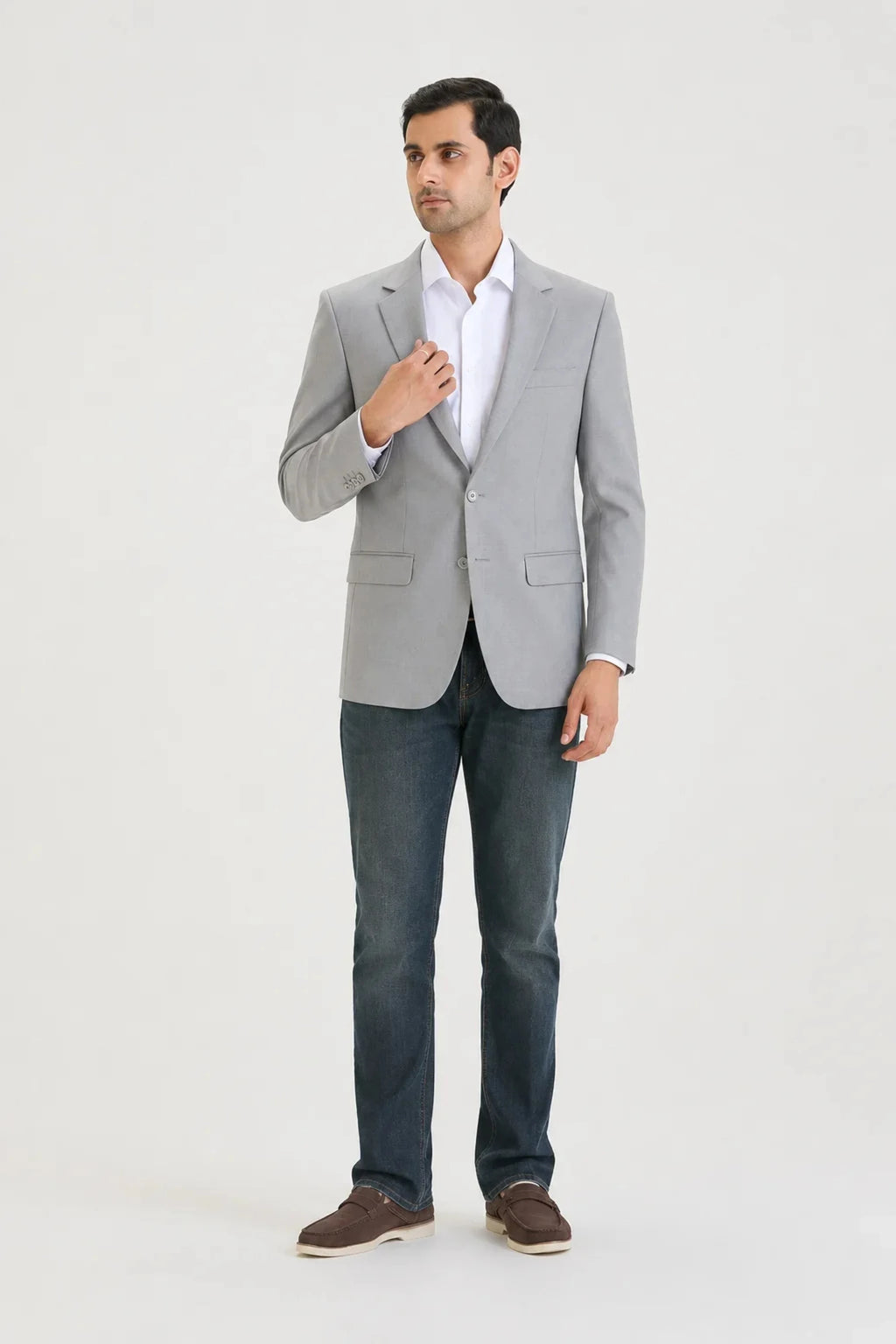 Light Grey Semi-Formal Blazer