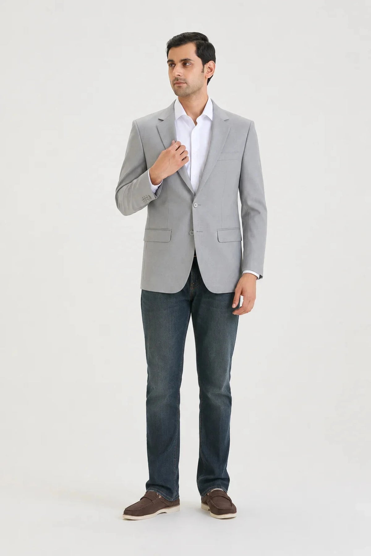 Light Grey Semi-Formal Blazer