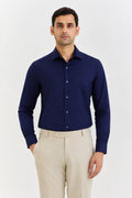 Navy Poplin Shirt