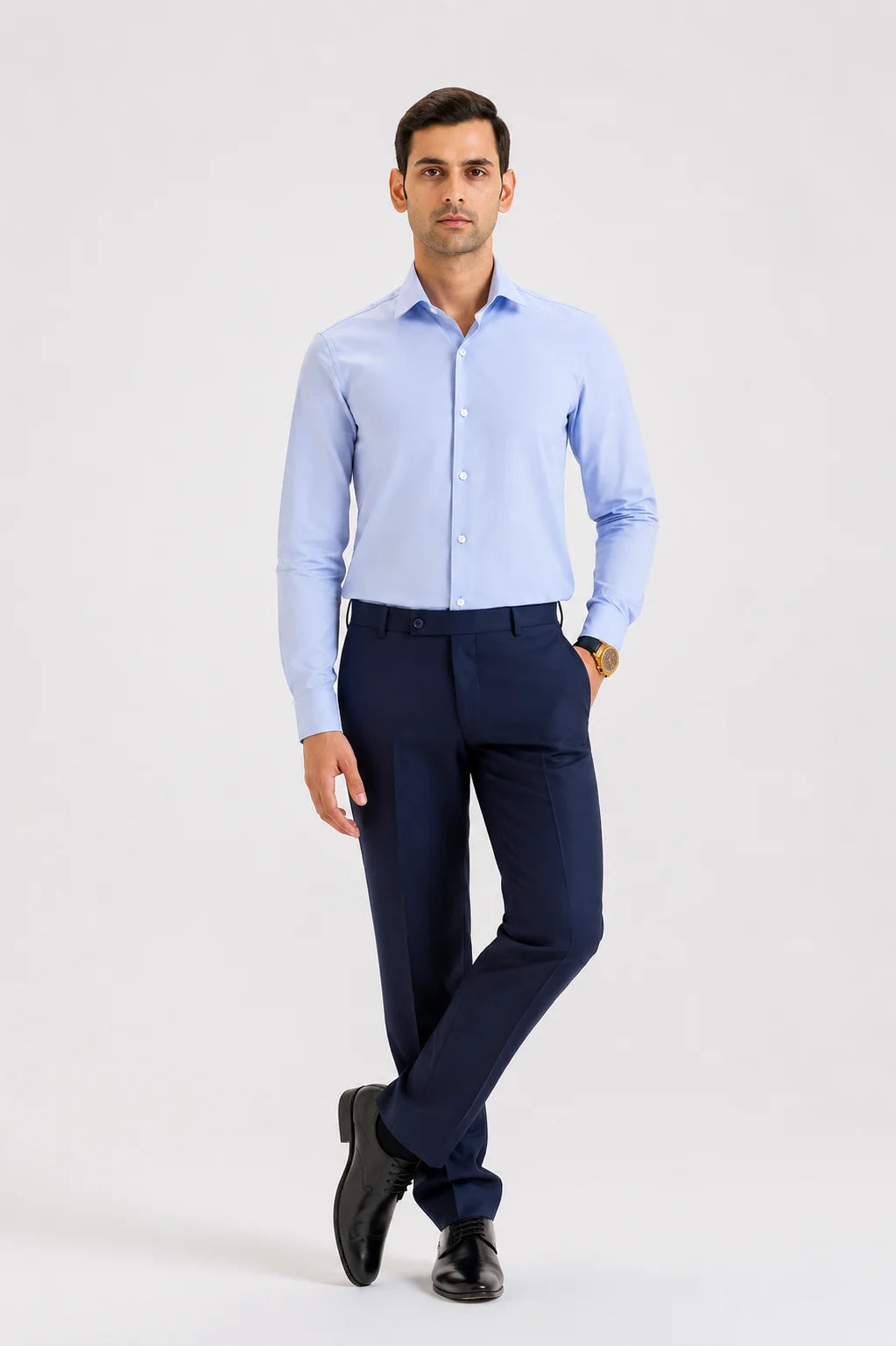 Light Grey Poplin Shirt