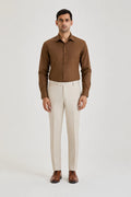 Brown Poplin Shirt