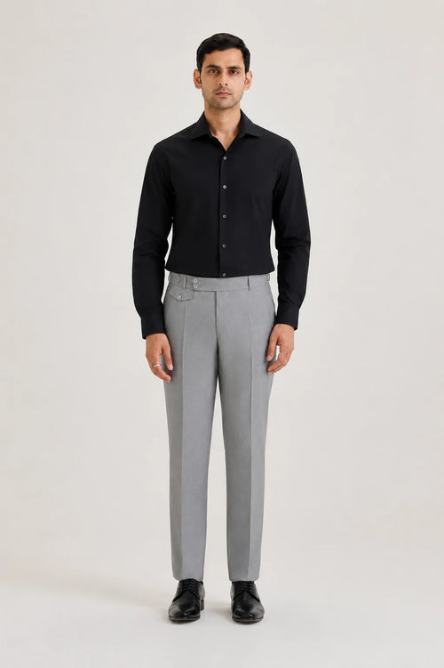 Black Poplin Shirt