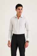 Grey Pencil Stripe Shirt