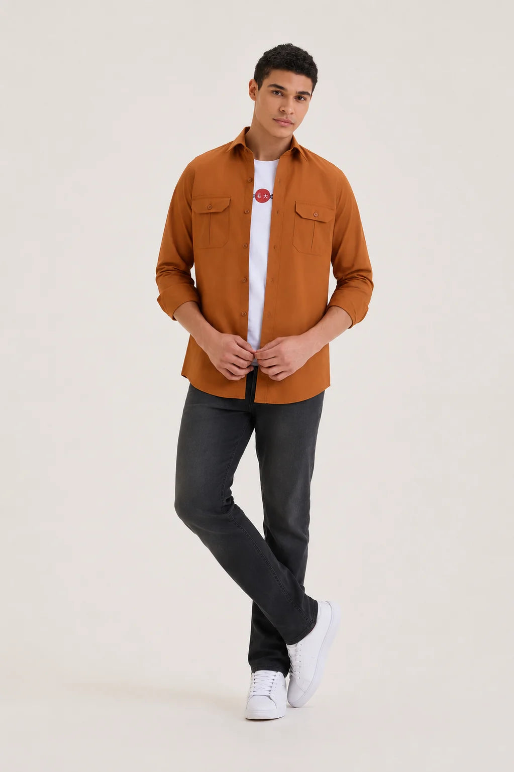 Brown Casual Style Shirt