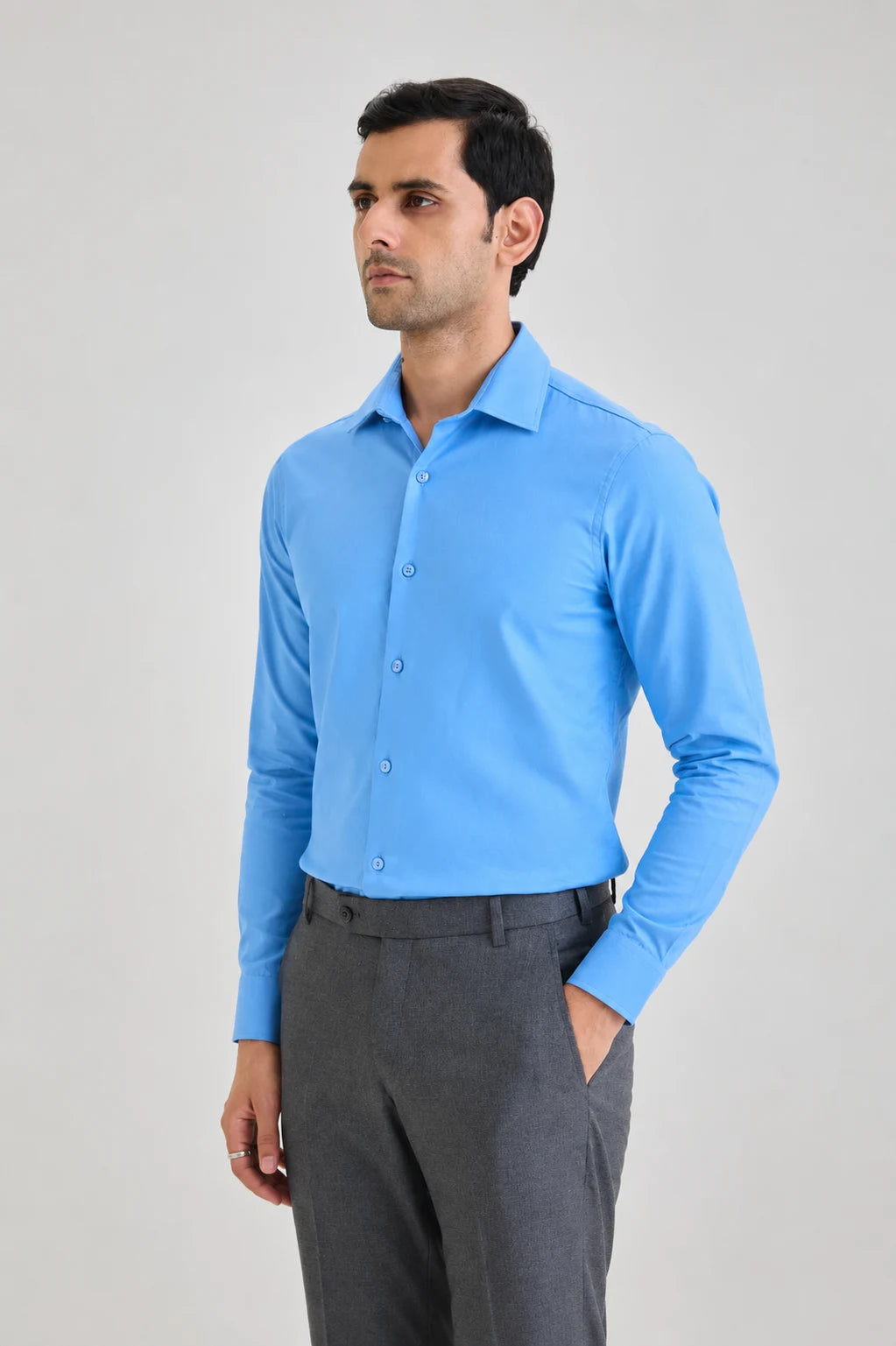 Sky Blue  Signature Twill Shirt
