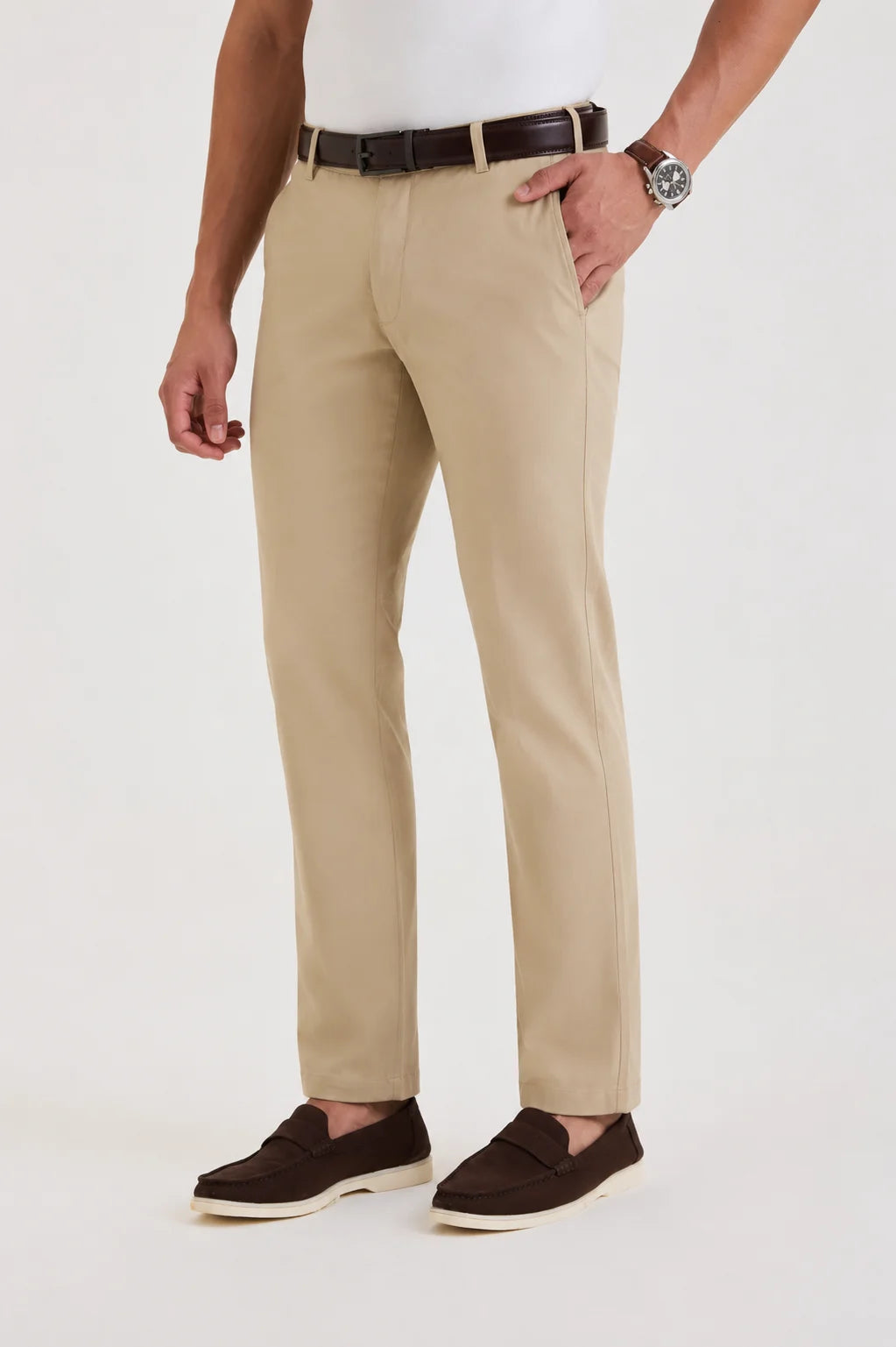 Tan Brown Tapered Pant