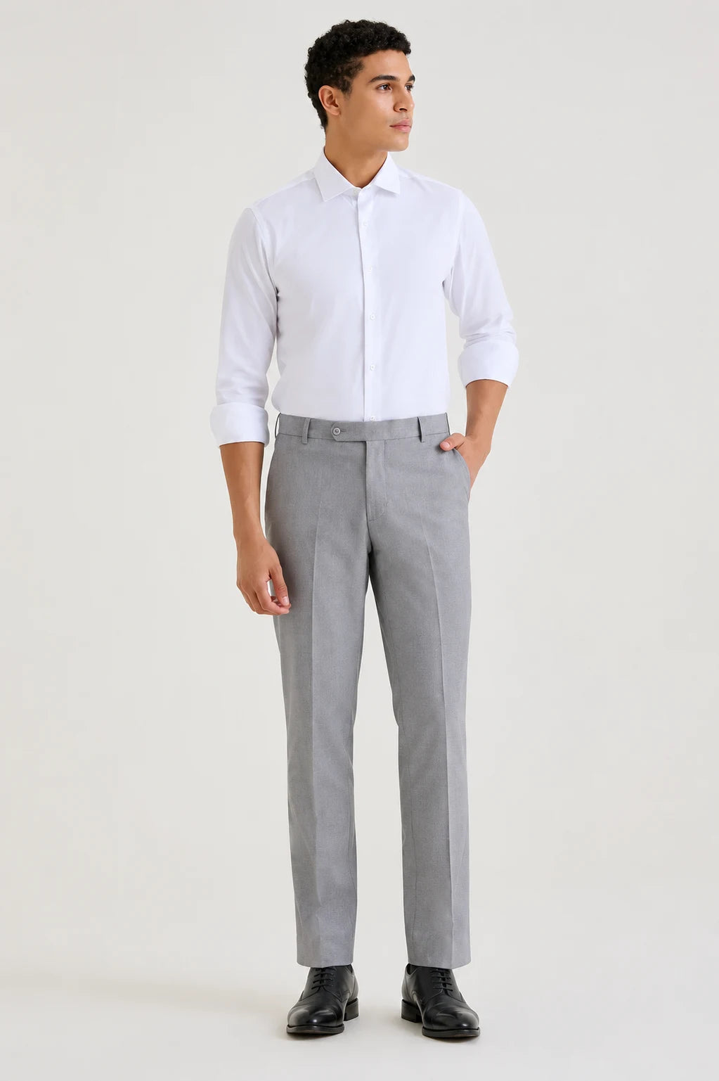 Light Grey Classic Slim Fit Trouser