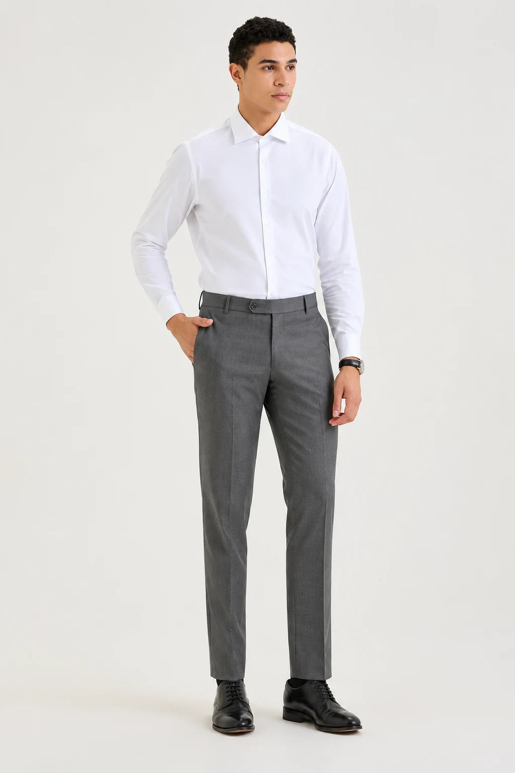 Dark Grey Classic Slim Fit Trouser