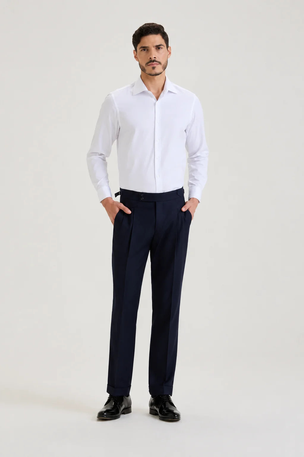 Navy Italian Fit Trouser