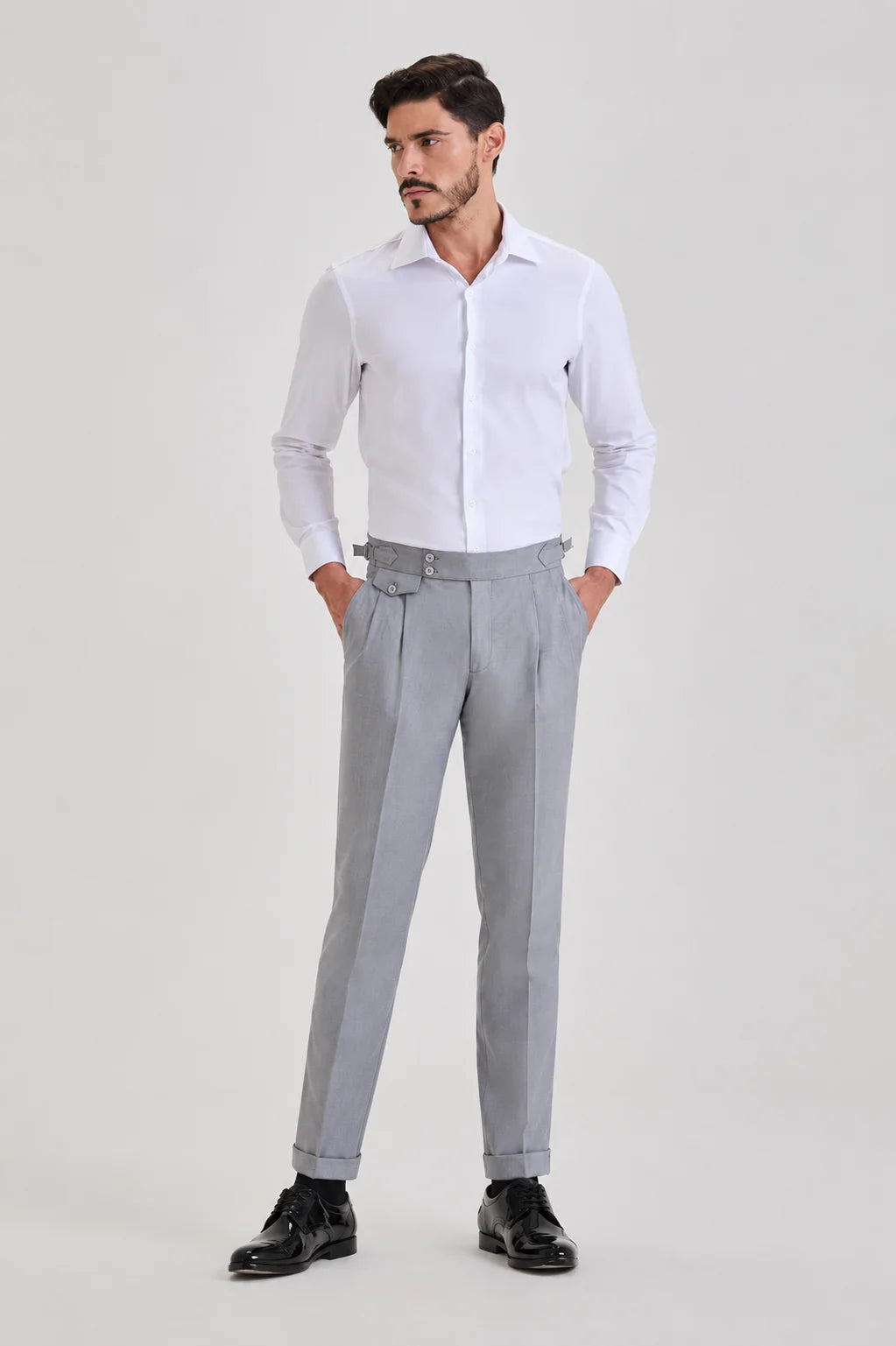 Light Grey Italian Fit Trouser