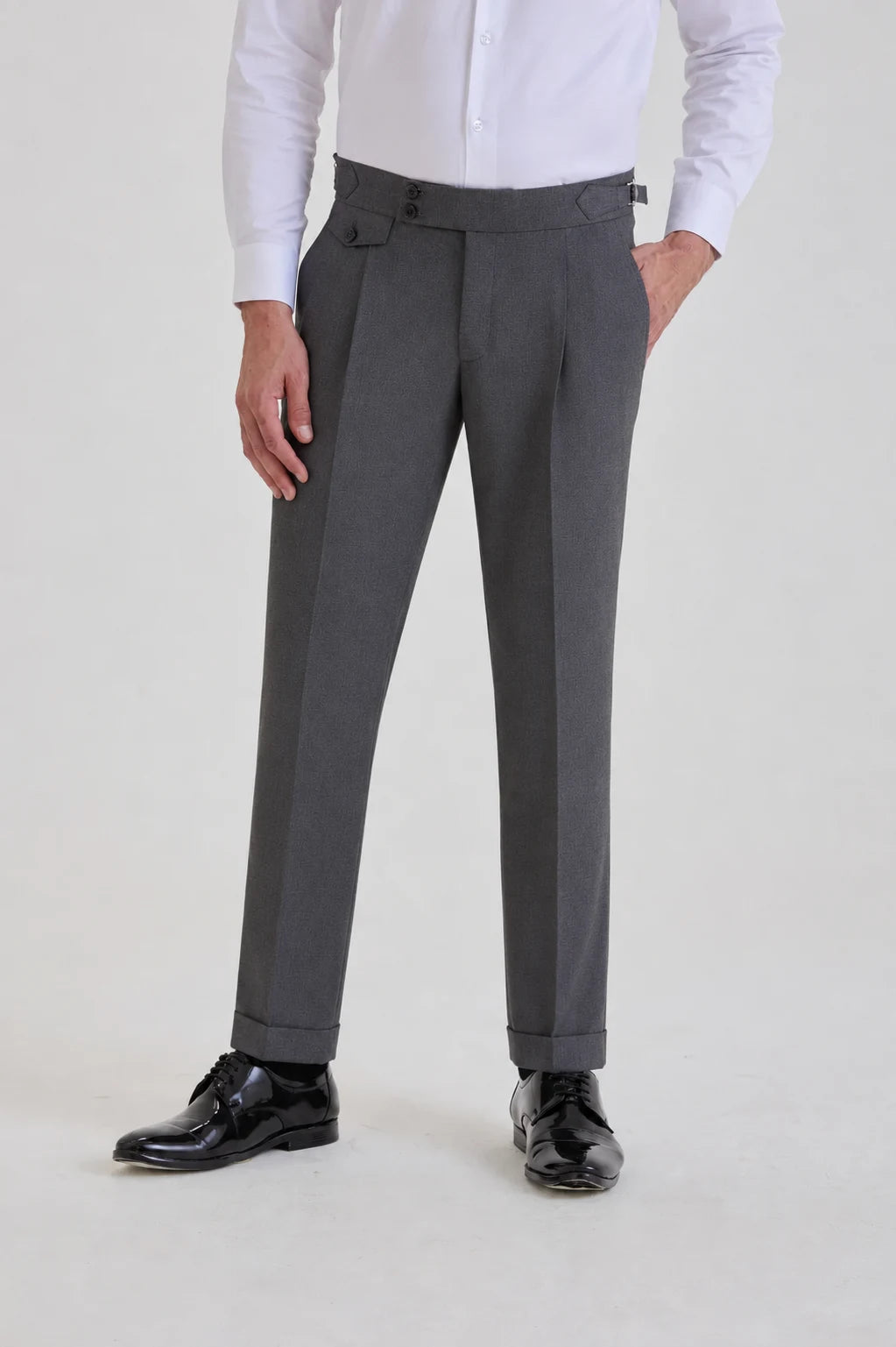 Dark Grey Italian Fit Trouser
