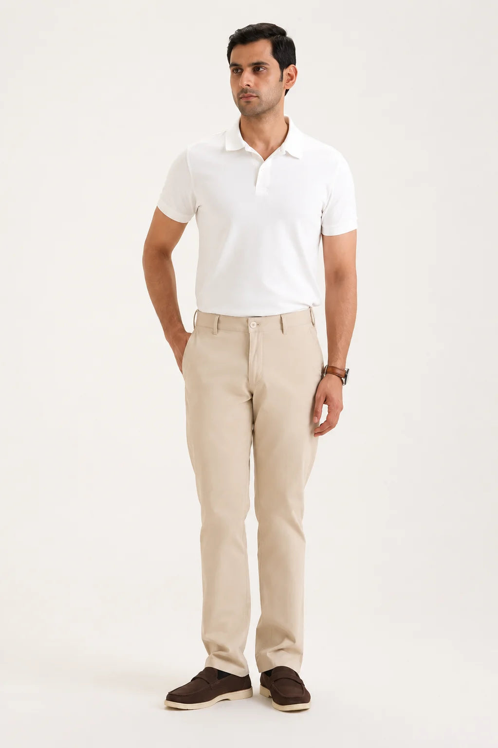 White Classic Polo T-Shirt