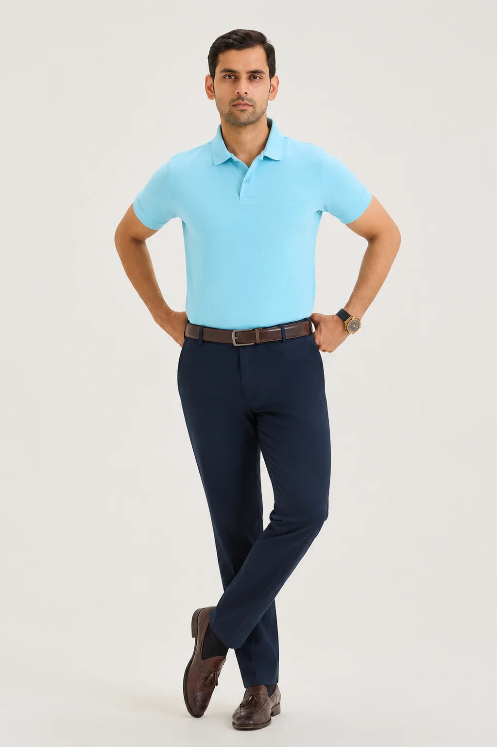 Sky Blue Classic Polo T-Shirt