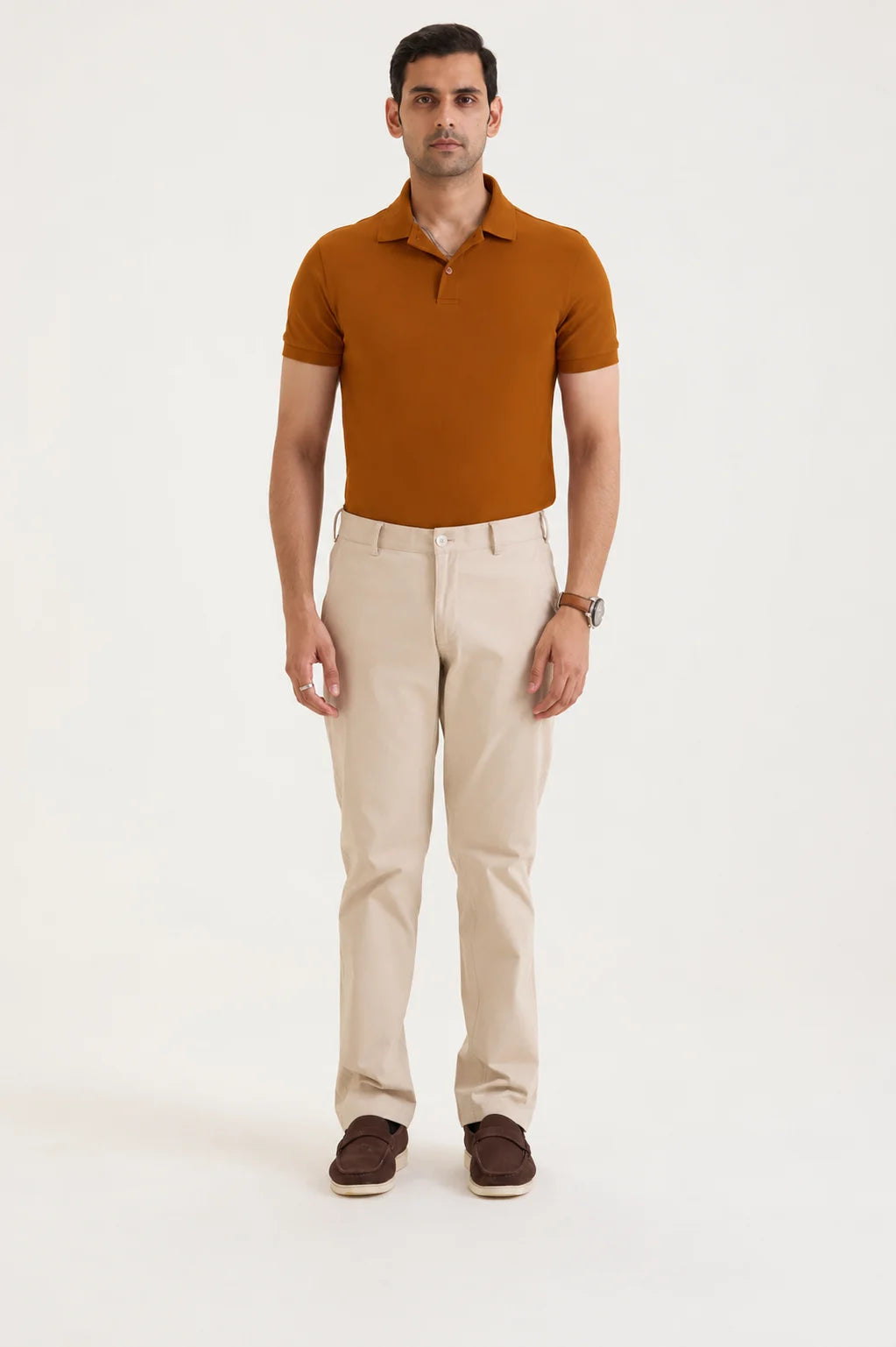 Brown Classic Polo T-Shirt