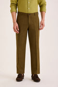 Olive Releax Fit Trouser Linen