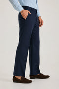 Navy Releax Fit Trouser Linen