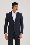 Glen Check Blazer Navy