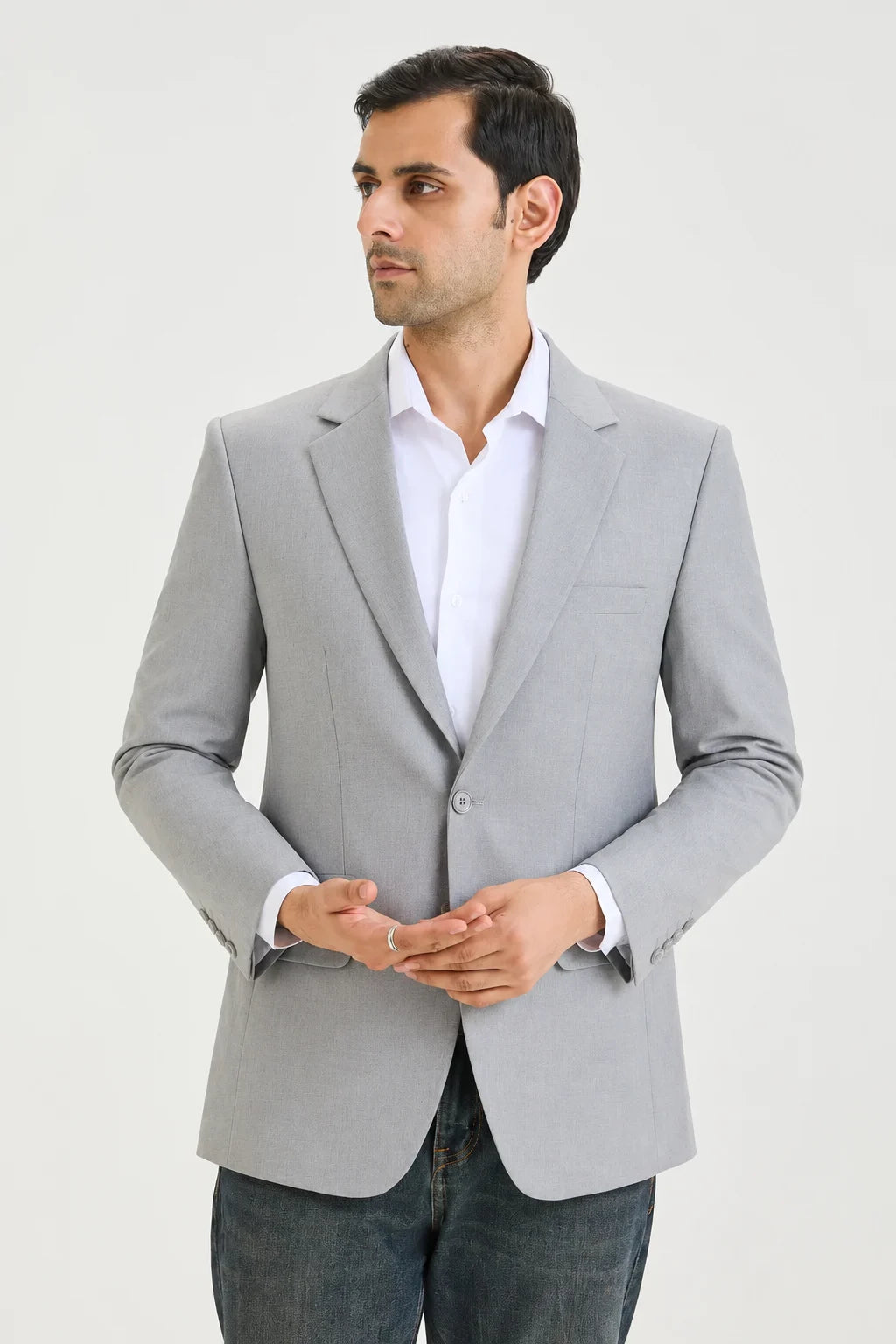 Light Grey Semi-Formal Blazer