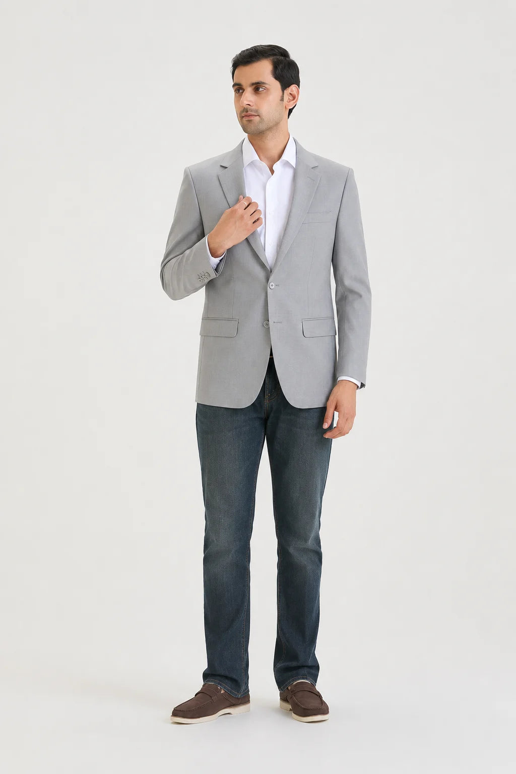 Light Grey Semi-Formal Blazer