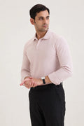 Cool Pink Long Sleeve Polo T-shirt