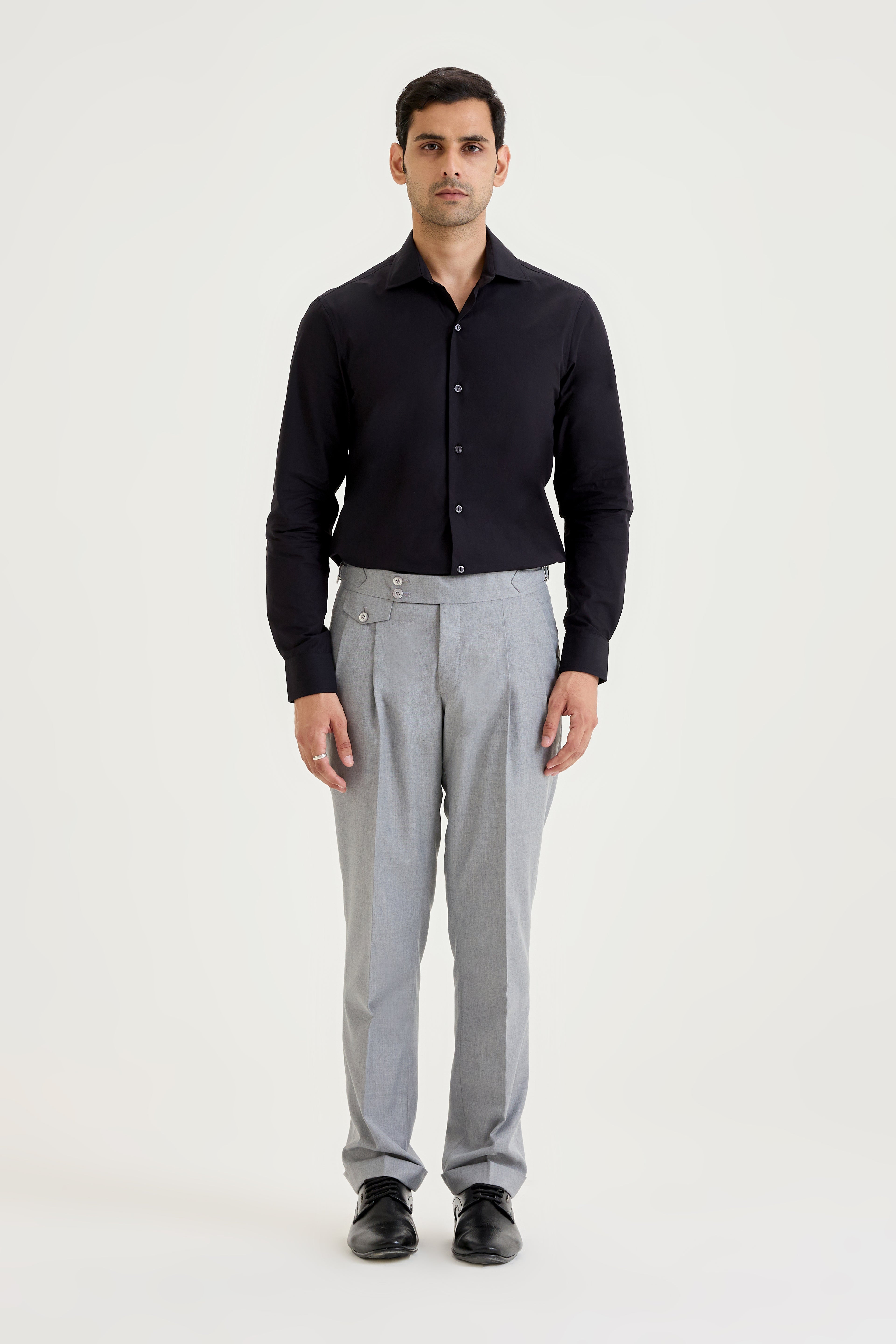 Black Poplin Shirt