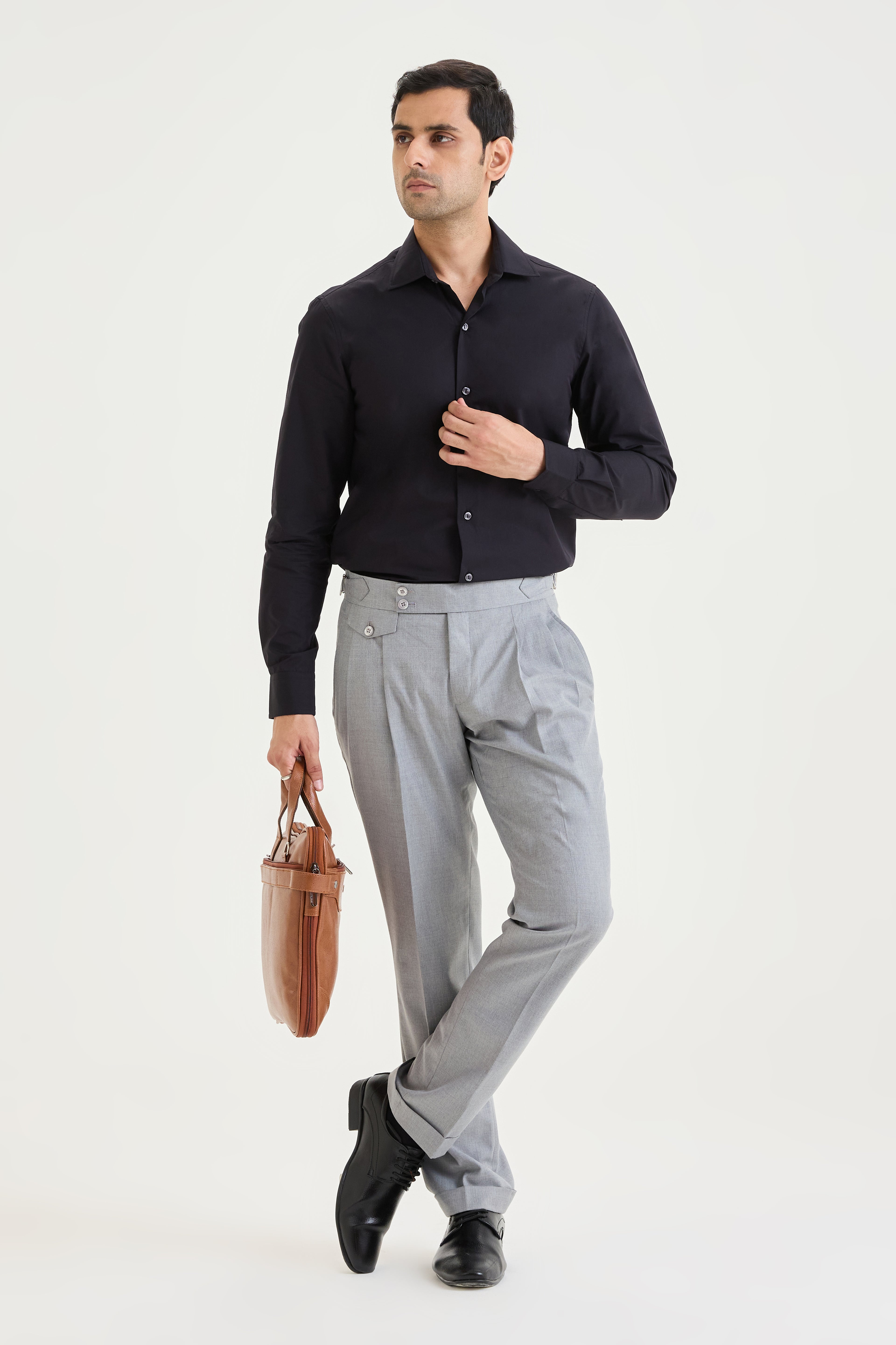 Black Poplin Shirt