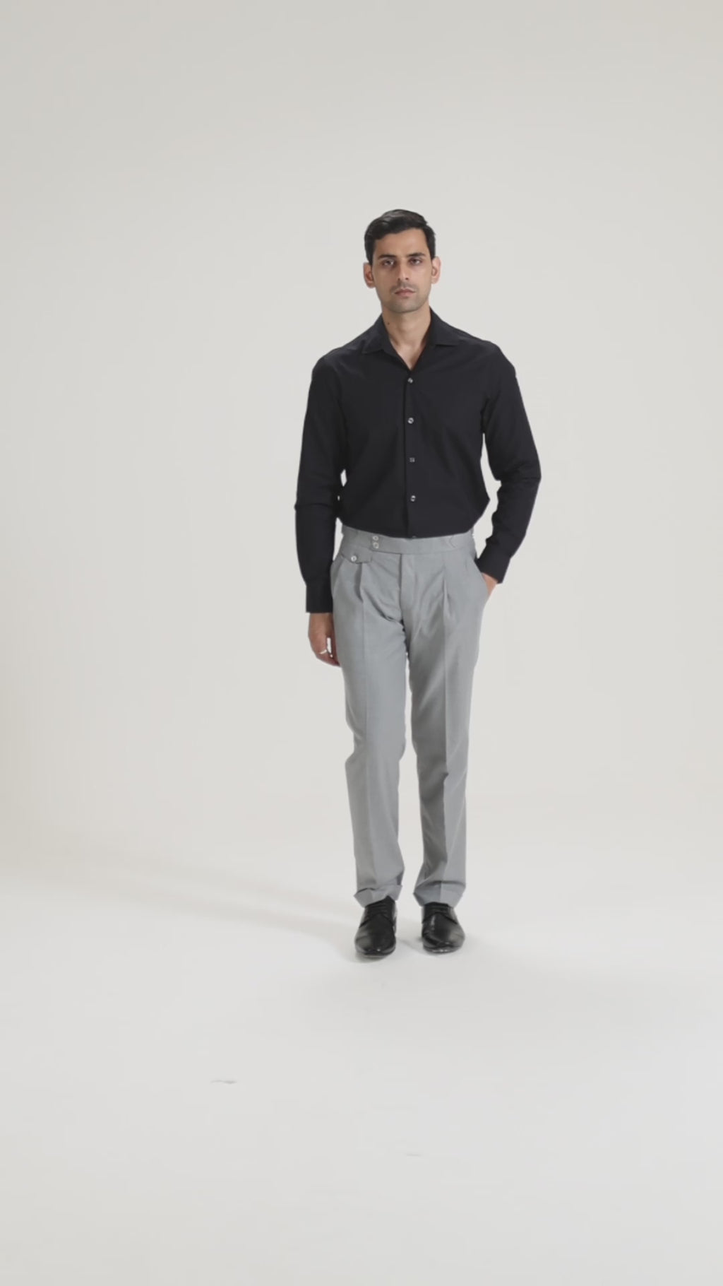 Black Poplin Shirt